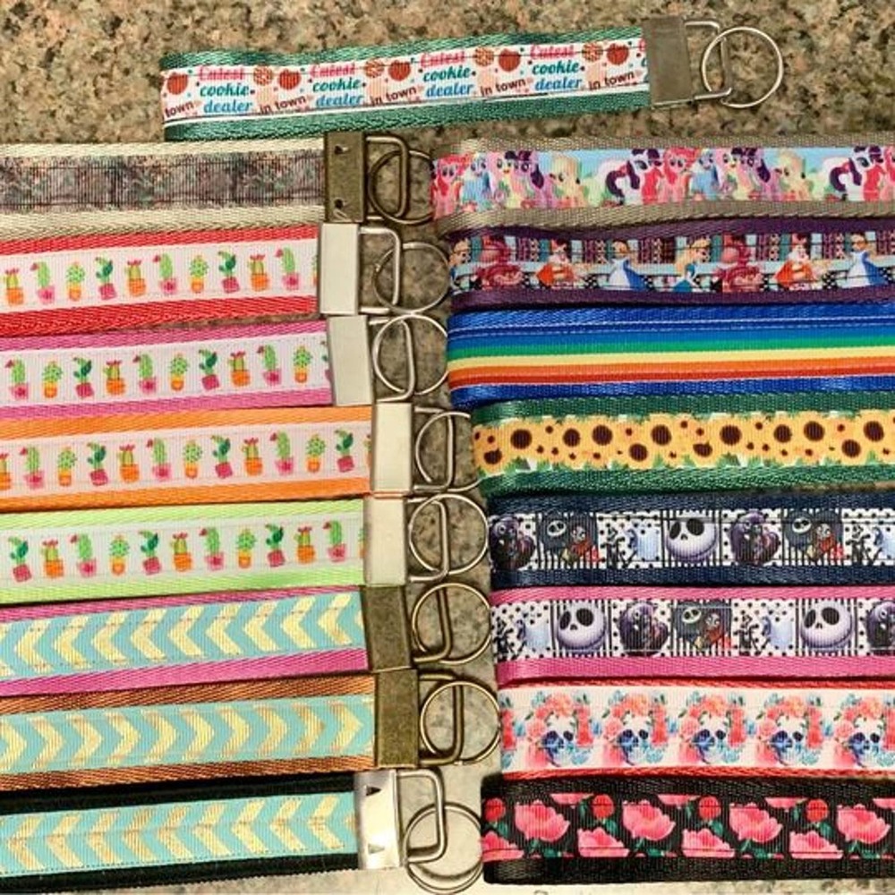 17 Piece Key Fob Keychain lot Stocking Stuffer, Gifts or Resell